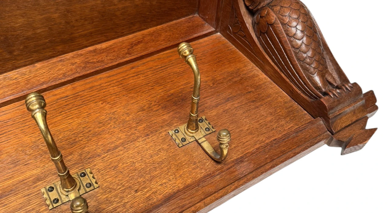 Arts & Crafts Wall Coat Rack by Kobus de Graaff, 1900s